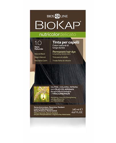  BioKap Nutricolor Delicato Farba do włosów 1.0 Naturalna Czerń - 140 ml - cena, opinie, właściwości  - Apteka internetowa Melissa  