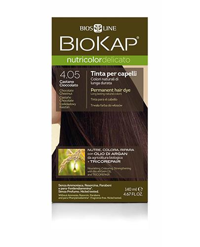  BioKap Nutricolor Delicato Farba do włosów 4.05 Czekoladowy Kasztan - 140 ml  - Apteka internetowa Melissa  