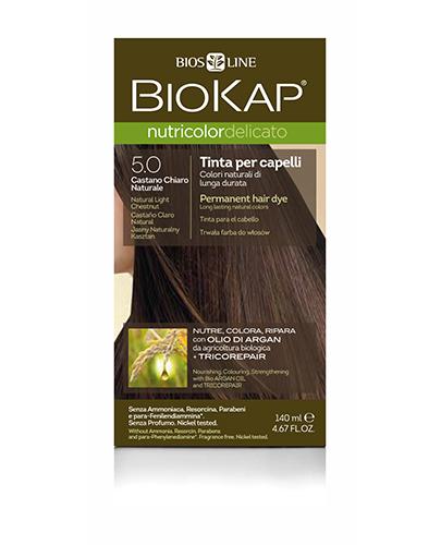  BioKap Nutricolor Delicato Farba do włosów 5.0 Jasny Naturalny Kasztan - 140 ml - cena. opinie, właściwości  - Apteka internetowa Melissa  