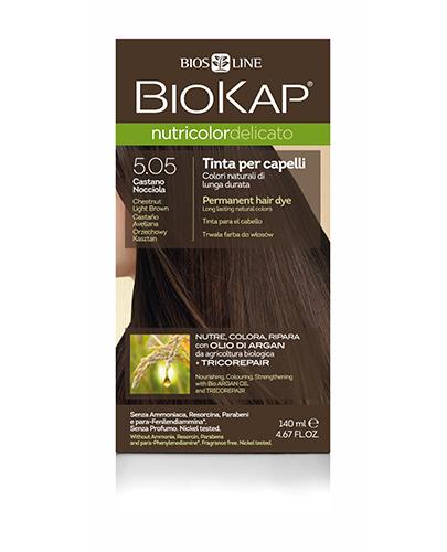 BioKap Nutricolor Delicato Farba do włosów 5.05 Orzechowy Kasztan - 140 ml