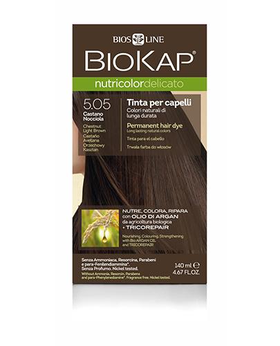  BioKap Nutricolor Delicato Farba do włosów 5.05 Orzechowy Kasztan - 140 ml - Apteka internetowa Melissa  
