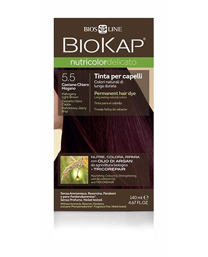  BioKap Nutricolor Delicato Farba do włosów 5.5 Mahoniowy Jasny Brąz - 140 ml - Apteka internetowa Melissa  