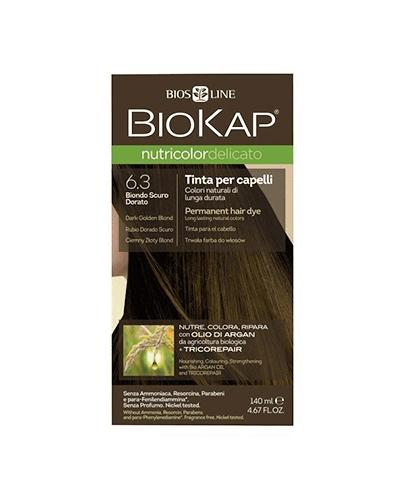  BioKap Nutricolor Delicato Farba do włosów 6.3 Ciemny Złoty Blond - 140 ml - cena, opinie właściwości  - Apteka internetowa Melissa  