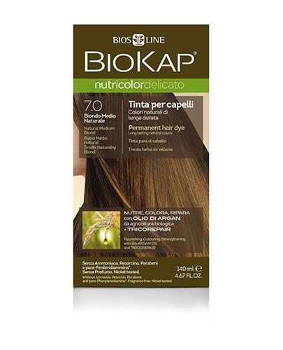  BioKap Nutricolor Delicato Farba do włosów 7.0 Średni Naturalny Blond - 140 ml - Apteka internetowa Melissa  