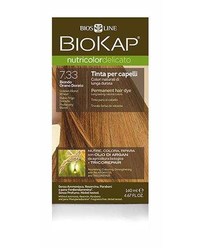  BioKap Nutricolordelicato Farba do włosów trwała 7. 33 Pozłacany Blond - 140 ml - cena, opinie, właściwości - Apteka internetowa Melissa  