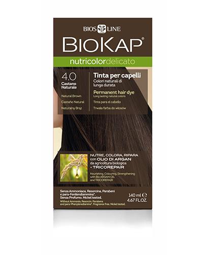  BioKap Nutricolor Delicato Rapid Farba do włosów 4.0 Naturalny Brąz - 135 ml - cena, opinie, właściwości  - Apteka internetowa Melissa  