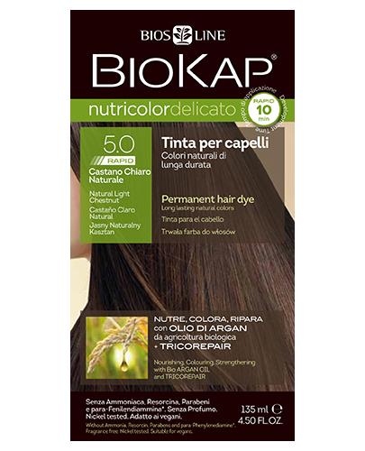  BioKap Nutricolor Delicato Rapid Farba do włosów 5.0 Jasny Naturalny Kasztan - 135 ml - Apteka internetowa Melissa  