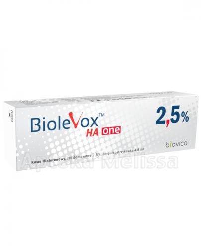 BioleVox HA One 2,5%, żel dostawowy, 1 ampułko-strzykawka 4,8 ml