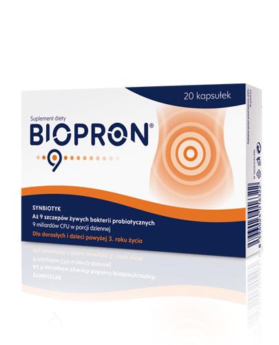  BIOPRON 9 - 20 kaps. - równowaga mikroflory jelitowej - cena, właściwości, opinie  - Apteka internetowa Melissa  