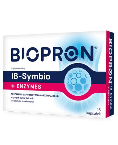  BIOPRON IB-SYMBIO + ENZYMES - 15 kaps. - cena, opinie, wskazania - Apteka internetowa Melissa  