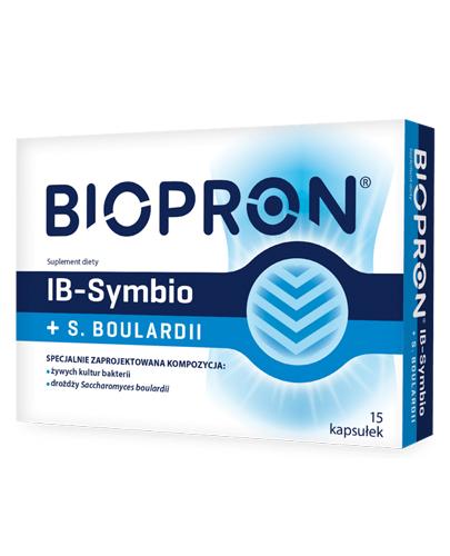  BIOPRON IB-SYMBIO + S.BOULARDII - 15 kaps. - cena, opinie, właściwości - Apteka internetowa Melissa  