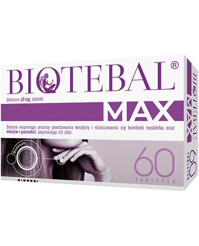  Biotebal Max 10 mg - 60 tabl. - cena, opinie, właściwości - Apteka internetowa Melissa  