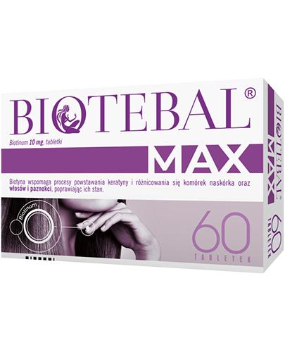 Biotebal Max 10 mg - 60 tabl. - cena, opinie, właściwości - Apteka internetowa Melissa