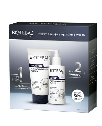  Biotebal Men Szampon przeciw wypadaniu włosów + Serum - 150 ml + 100 ml - cena, opinie, właściwości  - Apteka internetowa Melissa  