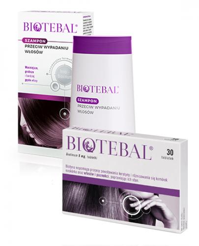  BIOTEBAL Szampon przeciw wypadaniu włosów - 200 ml + BIOTEBAL 5 - 30 tabl. - Apteka internetowa Melissa  