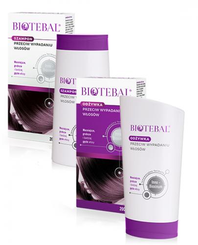  BIOTEBAL Szampon przeciw wypadaniu włosów - 200 ml + BIOTEBAL Odżywka przeciw wypadaniu włosów - 200 ml - Apteka internetowa Melissa  