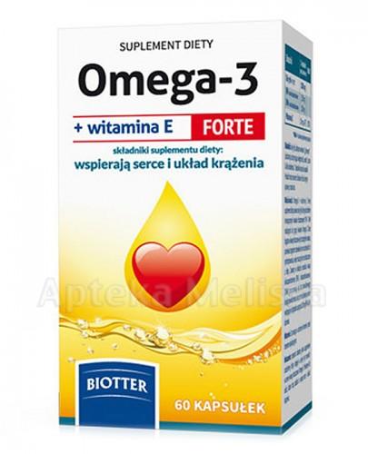 BIOTTER Omega-3 z witaminą E Forte - 60 kaps. - Apteka internetowa Melissa