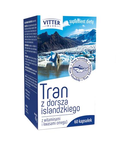 Tran z dorsza islandzkiego z witaminami i kwasami omega-3 VITTER PURE - 60 kaps. - Apteka internetowa Melissa