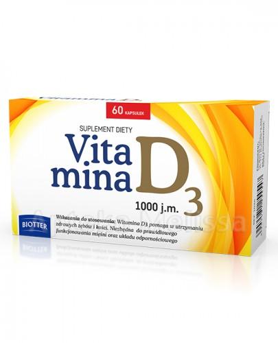 VITAMINA D3 1000 j.m. BIOTTER - 60 kaps. - Apteka internetowa Melissa