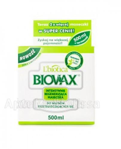 BIOVAX DO WŁOSÓW PRZETŁUSZCZAJĄCYCH SIĘ Intensywnie regenerująca maseczka - 500 ml - Apteka internetowa Melissa
