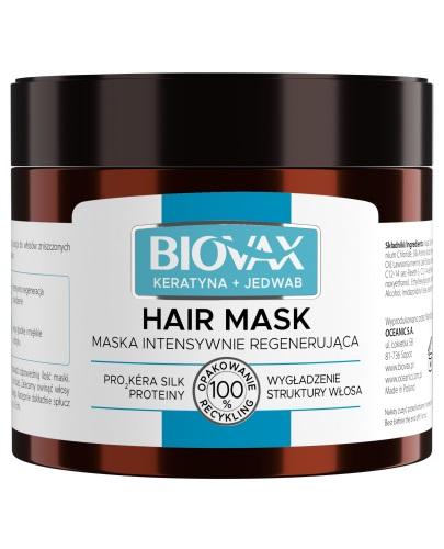 BIOVAX KERATYNA + JEDWAB Intensywnie regenerująca maseczka, 250 ml
