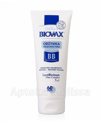 BIOVAX LATTE ODBUDOWA OSŁABIONYCH WŁOSÓW + PROTEINY MLECZNE BB Odżywka - 200 ml - Apteka internetowa Melissa