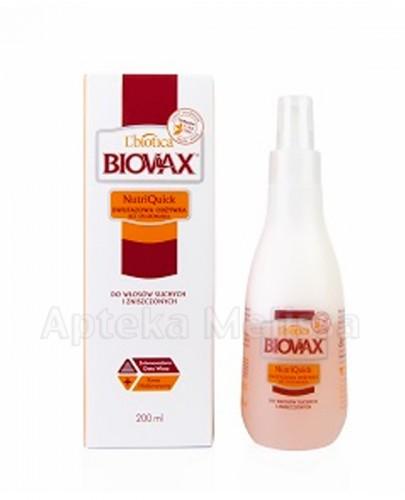 BIOVAX NUTRIQUICK DO WŁOSÓW SUCHYCH I ZNISZCZONYCH Dwufazowa odżywka bez spłukiwania - 200 ml - Apteka internetowa Melissa