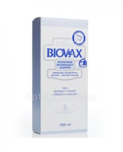 BIOVAX ODBUDOWA OSŁABIONYCH WŁOSÓW + PROTEINY MLECZNE Intensywnie regenerujący szampon - 200 ml - Apteka internetowa Melissa