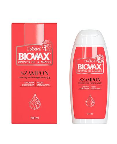 BIOVAX OPUNTIA OIL & MANGO Szampon intensywnie regenerujący - 200 ml Data ważności 2021.06.30 - Apteka internetowa Melissa