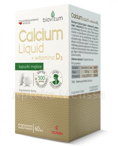  BIOVITUM Calcium Liquid + witamina D3 - 120 kaps. - Apteka internetowa Melissa  