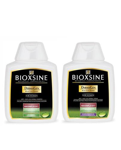  BIOXSINE DERMAGEN Ziołowy szampon przeciwłupieżowy dla kobiet - 300 ml Przeciw wypadaniu włosów + BIOXSINE DERMAGEN Ziołowa odżywka przeciw wypadaniu włosów dla kobiet - 300 ml - Apteka internetowa Melissa  