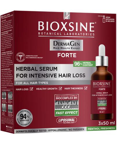  BIOXSINE DG Serum przeciw intensywnemu wypadaniu włosów, 3 x 50 ml  - Apteka internetowa Melissa  