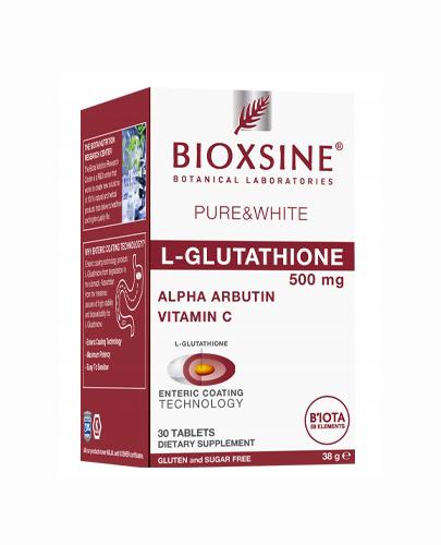  Bioxsine Pure&White L-Glutathione 500 mg, 30 tabl., cena, opinie, wskazania - Apteka internetowa Melissa  