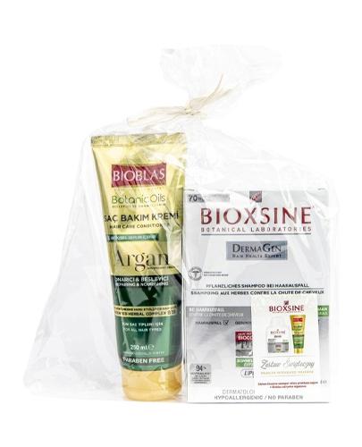  Bioxsine Zestaw, Szampon przeciw wypadaniu włosów tłustych, 300 ml+ Bioblas Odżywka arganowa, 250 ml, cena, opinie, wskazania - Apteka internetowa Melissa  
