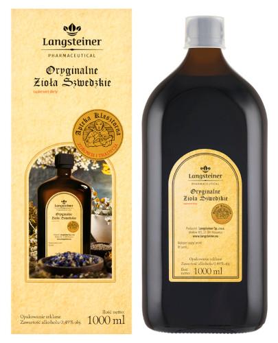 BITTER Oryginalne zioła szwedzkie - 1000 ml - Drogeria Melissa