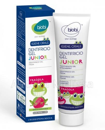 BJOBJ żelowa pasta do zębów o smaku truskawkowym dla dzieci bez fluoru - 75 ml - Apteka internetowa Melissa