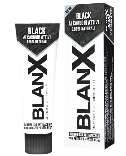  BLANX BLACK Wybielająca pasta do zębów z aktywnym węglem - 75 ml - cena, opinie, właściwości - Apteka internetowa Melissa  