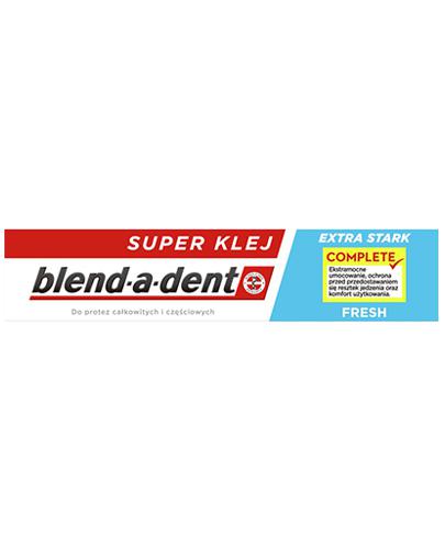 Blend-a-dent Extra Stark Fresh Super Klej do protez całkowitych i częściowych - 47 g - cena, opinie, skład - Drogeria Melissa