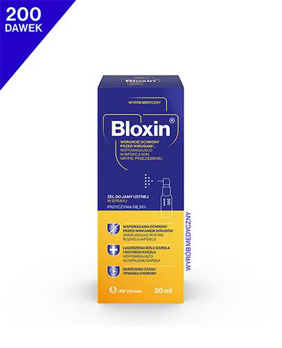  Bloxin Żel do jamy ustnej w sprayu, 20 ml, cena, opinie, właściwości - ważny do 2023-07-31  