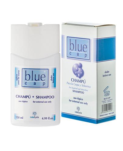  BLUE CAP Szampon. W przebiegu łuszczycy, łojotokowego zapalenia skóry oraz łupieżu, 150 ml. - Apteka internetowa Melissa  