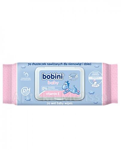 BOBINI Baby Chusteczki nawilżane z witaminą E 70 szt. - Apteka internetowa Melissa