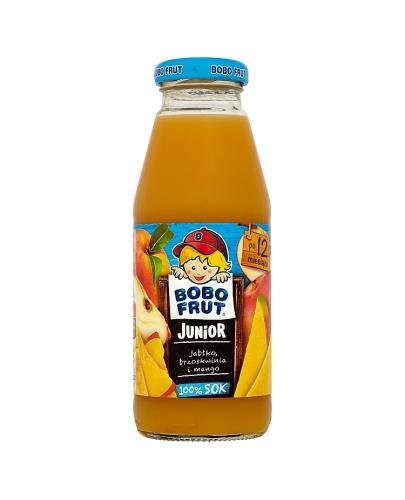 BOBO FRUT JUNIOR Sok jabłko, brzoskwinia i mango po 12 m-cu - 300 ml - Apteka internetowa Melissa