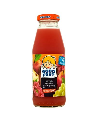 BOBO FRUT Sok jabłko, malina i winogrona po 4 m-cu - 300 ml - Apteka internetowa Melissa