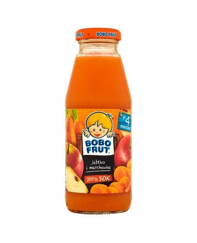 BOBO FRUT Sok jabłko i marchewka po 4 m-cu - 300 ml - Apteka internetowa Melissa