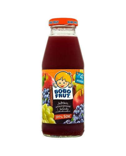 BOBO FRUT Sok jabłko, winogrona i jagody po 4 m-cu - 300 ml - Apteka internetowa Melissa