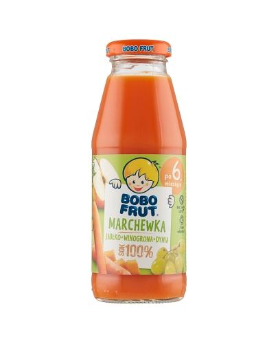 BOBO FRUT Sok marchewka, jabłko, winogrona, dynia po 6 miesiącu - 300 ml - cena, opinie, skadniki - Apteka internetowa Melissa