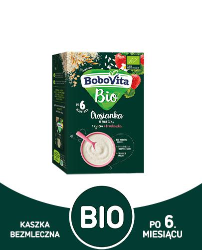  BoboVita Bio Owsianka bezmleczna z ryżem i truskawką  po 6 miesiącu - 200 g - cena, opinie, stosowanie - Apteka internetowa Melissa  