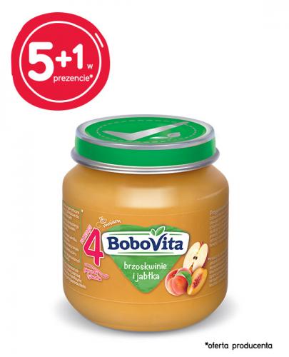 BOBOVITA Brzoskwinia jabłko po 4 m-cu - 6 x 125 g - cena, opinie, wskazania - Apteka internetowa Melissa