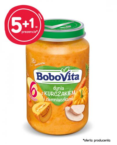 BOBOVITA Dynia z kurczakiem i ziemniaczkami po 6 m-cu - 6 x 190 g - cena, opinie, składniki - Apteka internetowa Melissa