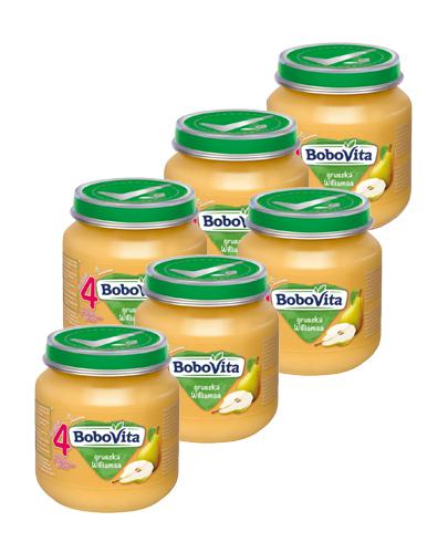 BOBOVITA Gruszka Williamsa po 4 m-cu - 6 x 125 g - Apteka internetowa Melissa